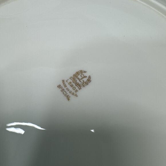 Lenox Special Christmas Dinner Plates Large Holly Berry Gold Trim 10.5" Set of 5 - Picture 9 of 9